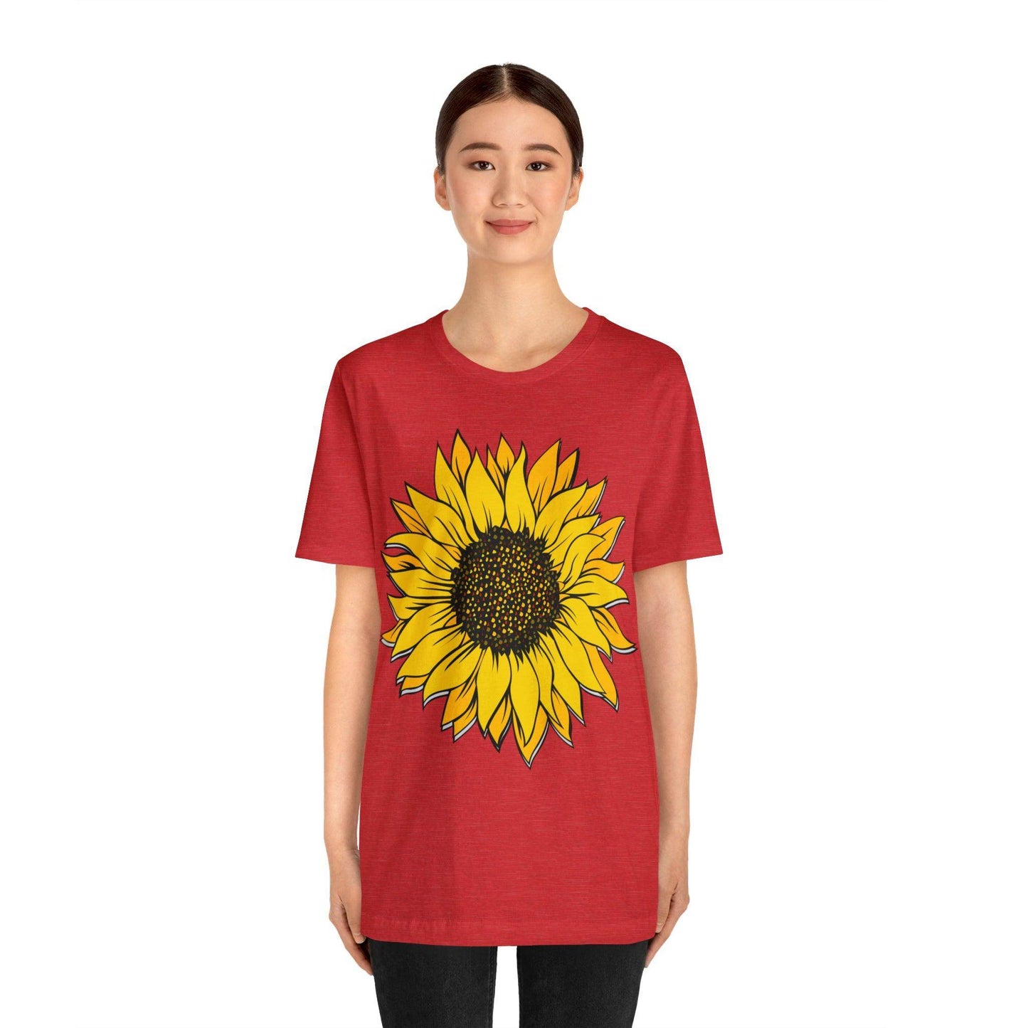 Sunflower Shirt, Floral Tee Shirt, Flower Shirt, Garden Shirt, Womens Fall Summer Shirt Sunshine Tee, Gift for Gardener, Nature lover shirt - Giftsmojo