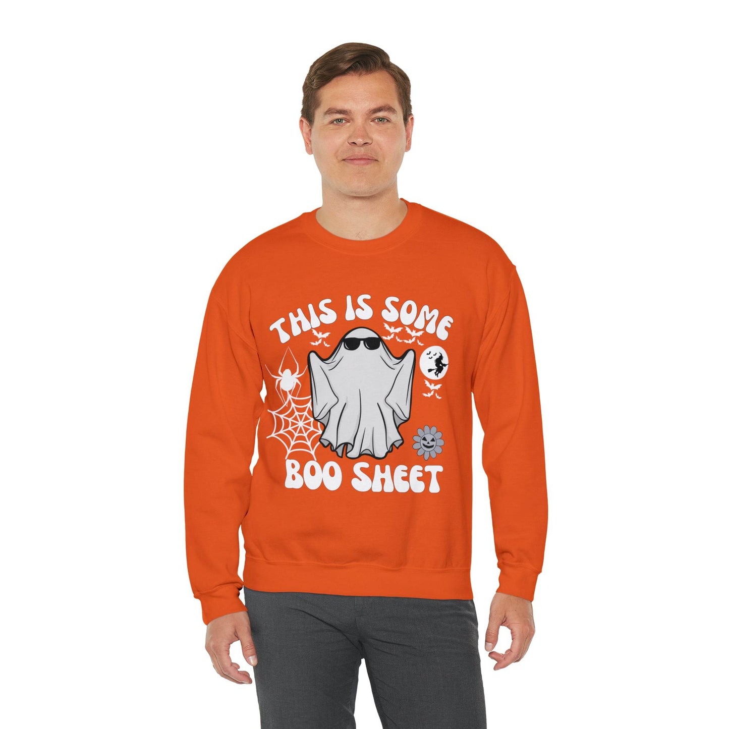 This Is Some Boo Sheet Ghost Sweatshirt Cute Ghost Sweatshirt Boo Ghost Sweatshirt Gift Shirt Funny Halloween Shirt Spooky Season Shirt - Giftsmojo