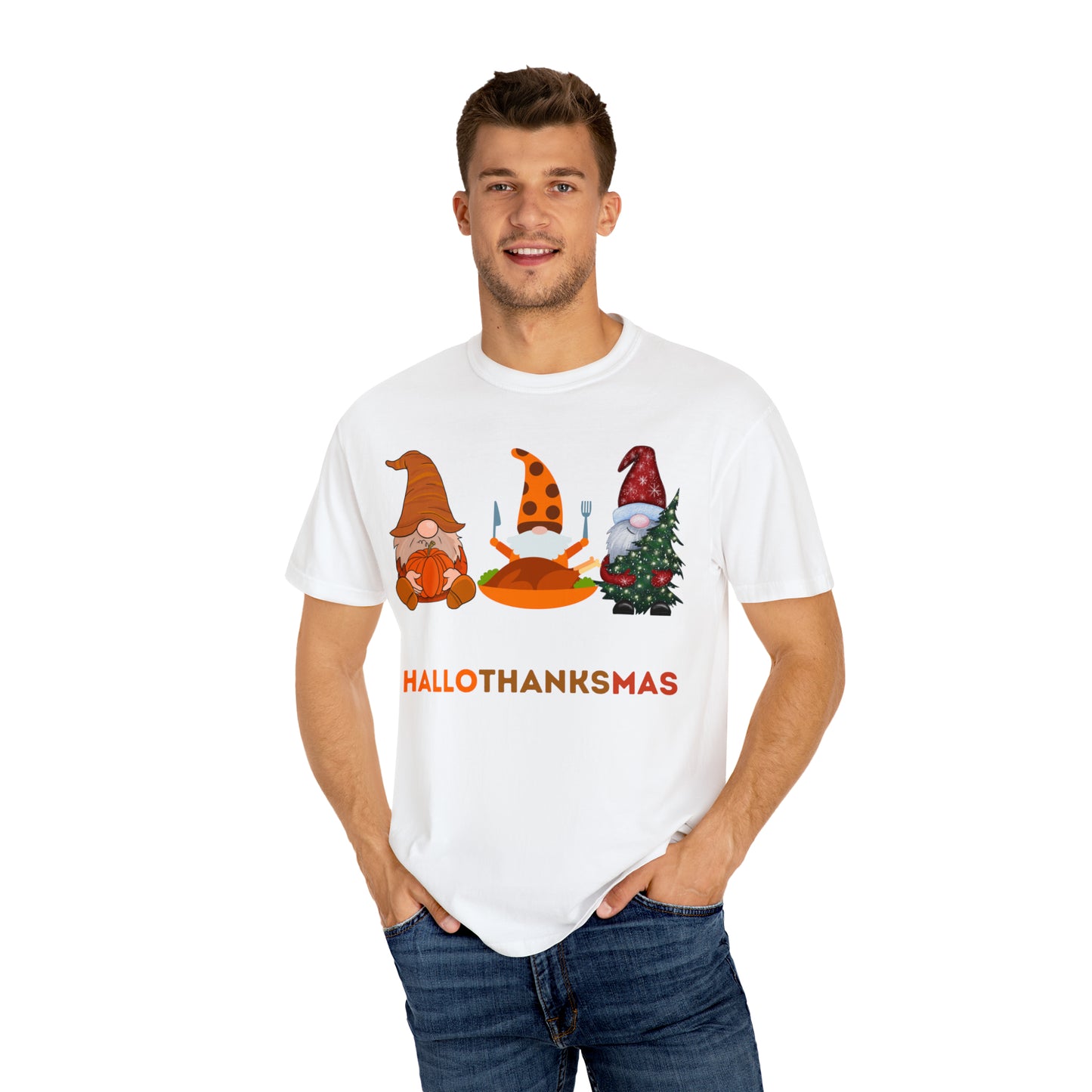 Happy HALLOTHANKSMAS Gift for Fall Halloween Thanksgiving Christmas Gift