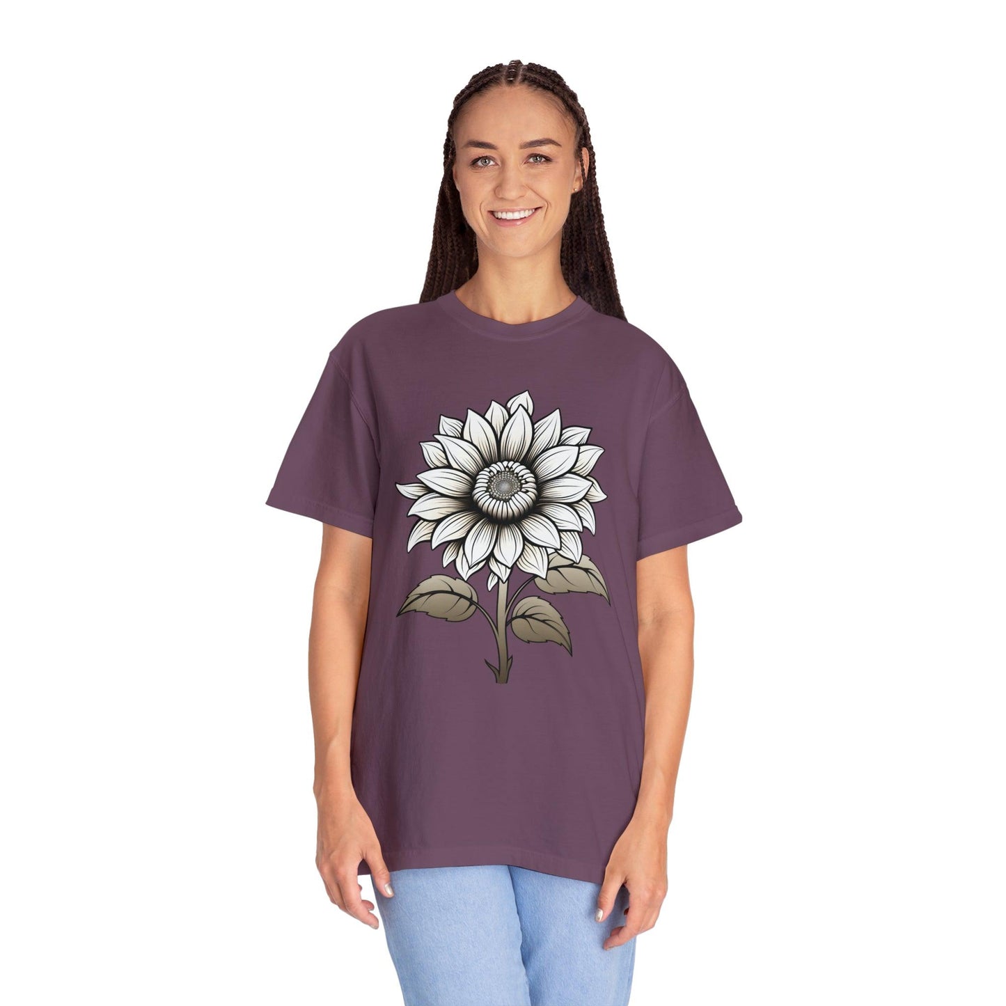 Sunflower Shirt Vintage Flower Shirt Aesthetic, Floral Graphic Tee Floral Shirt Flower T-shirt, Wild Flower Shirt Gift For Her