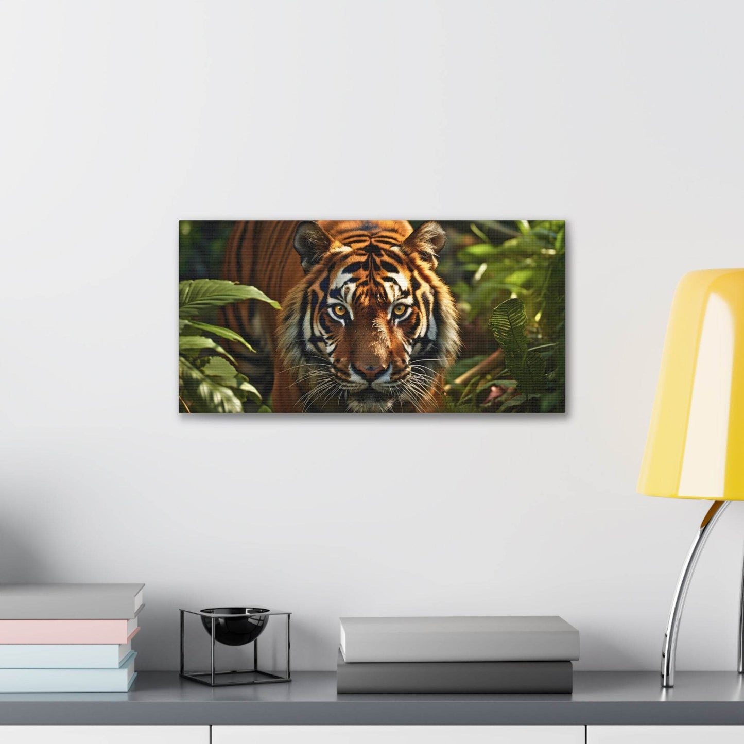 Tiger In Nature Art Canvas Gallery Wraps Tiger Print Large Canvas Art Animal Wall Art minimalist Wall Art Lover Gift - Giftsmojo