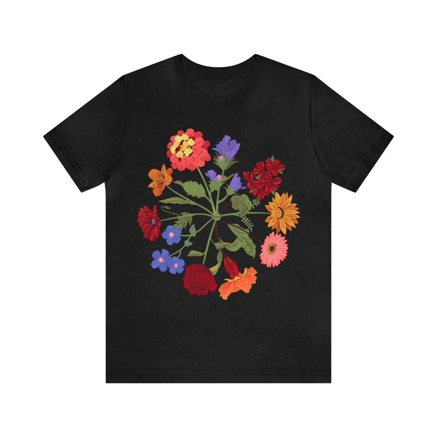 Wildflower Tshirt, Flower Shirt, Types of Flowers Shirt, Floral Tshirt, Gift for Women, Ladies Shirts Best Friend Gift, Plant Mom Nature Tee - Giftsmojo