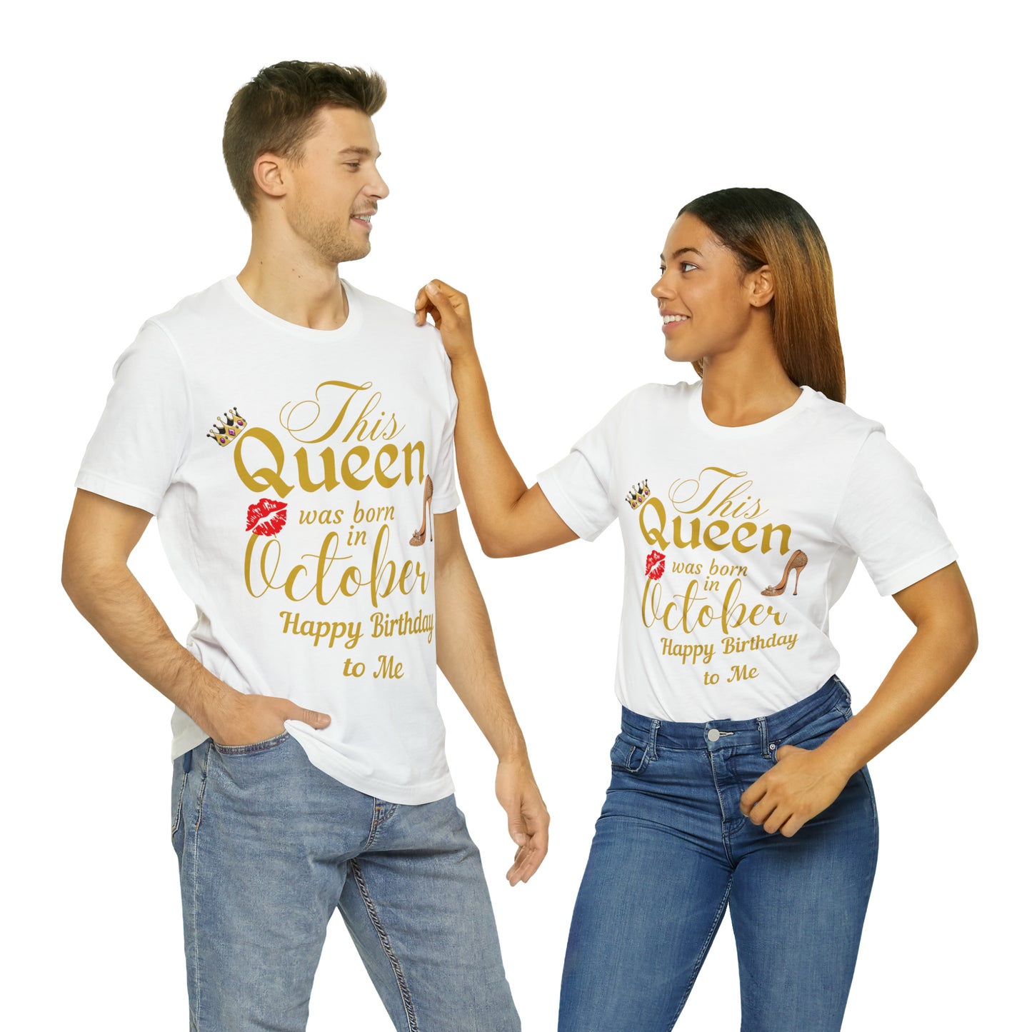 Birthday Queen Shirt, Gift for Birthday, This Queen was born in October Shirt, Funny Queen Shirt, Funny Birthday Shirt, Birthday Gift