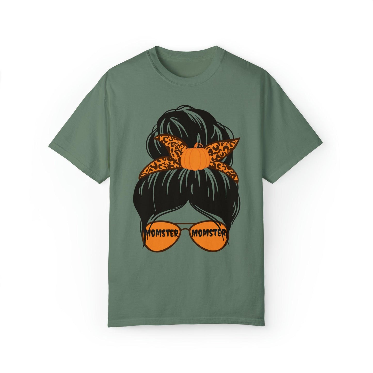 Leopard Print Retro Halloween Tshirt, Momster Shirt, Vintage Shirt Halloween Shirt Comfort color - Giftsmojo