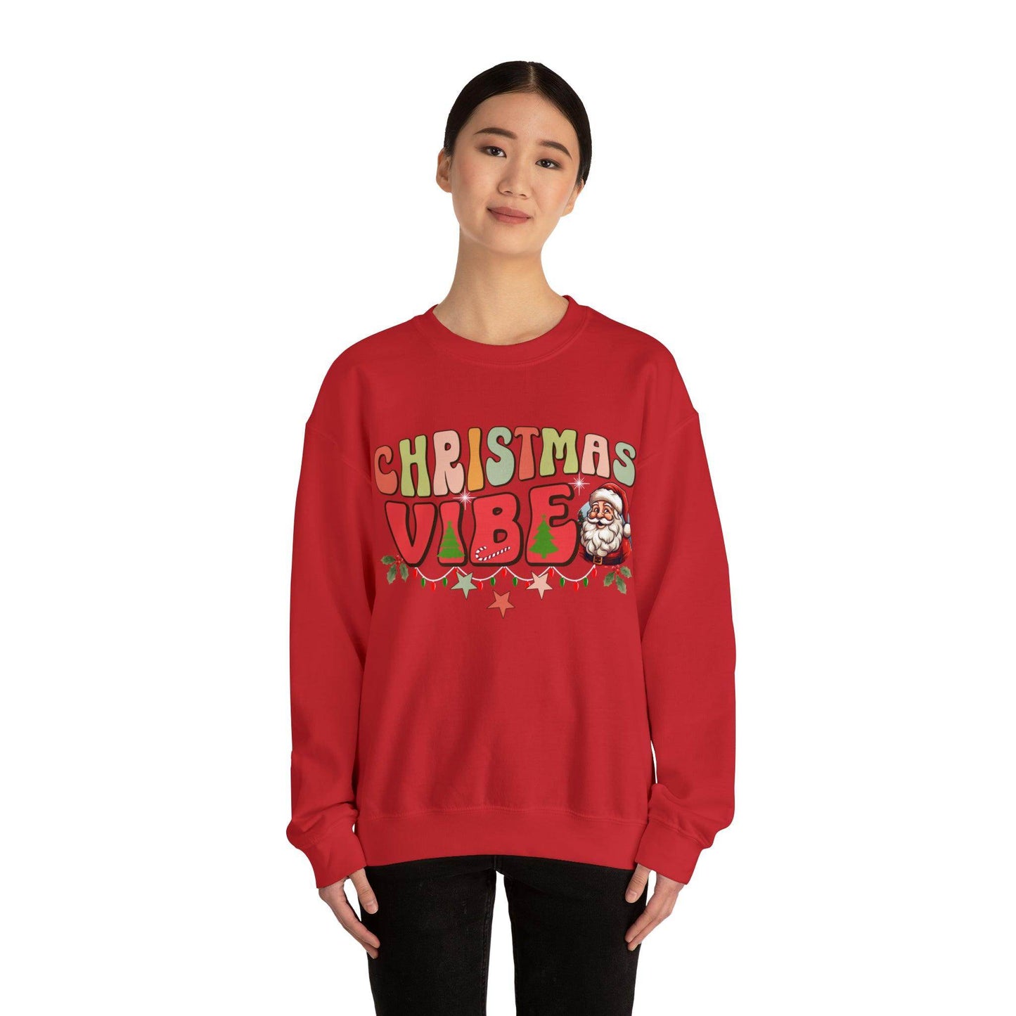 Cute Christmas Vibe Sweatshirt Funny Christmas Shirt Matching Shirts Christmas Vibes Holiday Shirt Cute Christmas Shirt - Giftsmojo