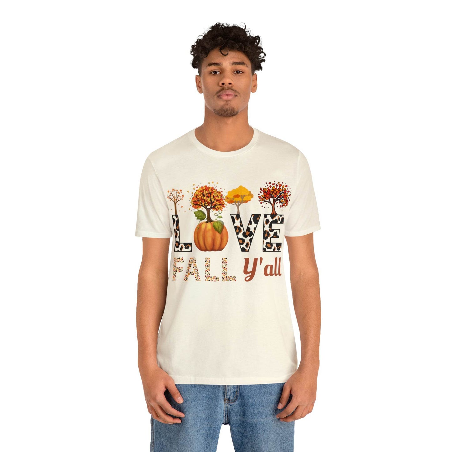 Leopard Print Love Fall Y'all, Fall shirt, Fall lover gift - Giftsmojo