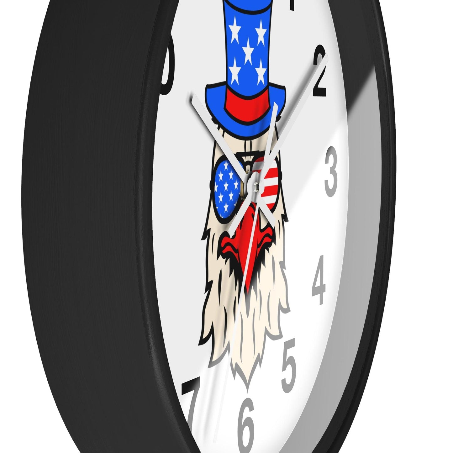Funny USA Flag Wall Clock, Home decor gift, House Warming gift, New Home Gift, Patriotic gift