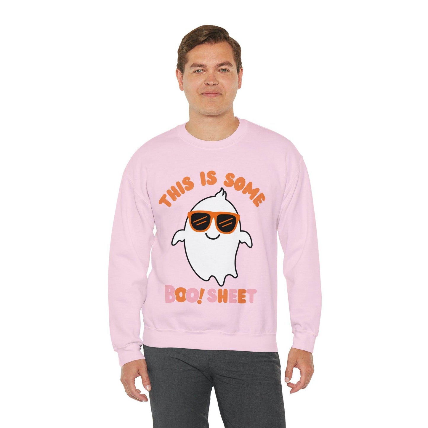 This Is Some Boo Sheet Ghost Sweatshirt Cute Ghost Sweatshirt Boo Ghost Sweatshirt Gift Shirt Funny Halloween Shirt Spooky Season Shirt - Giftsmojo