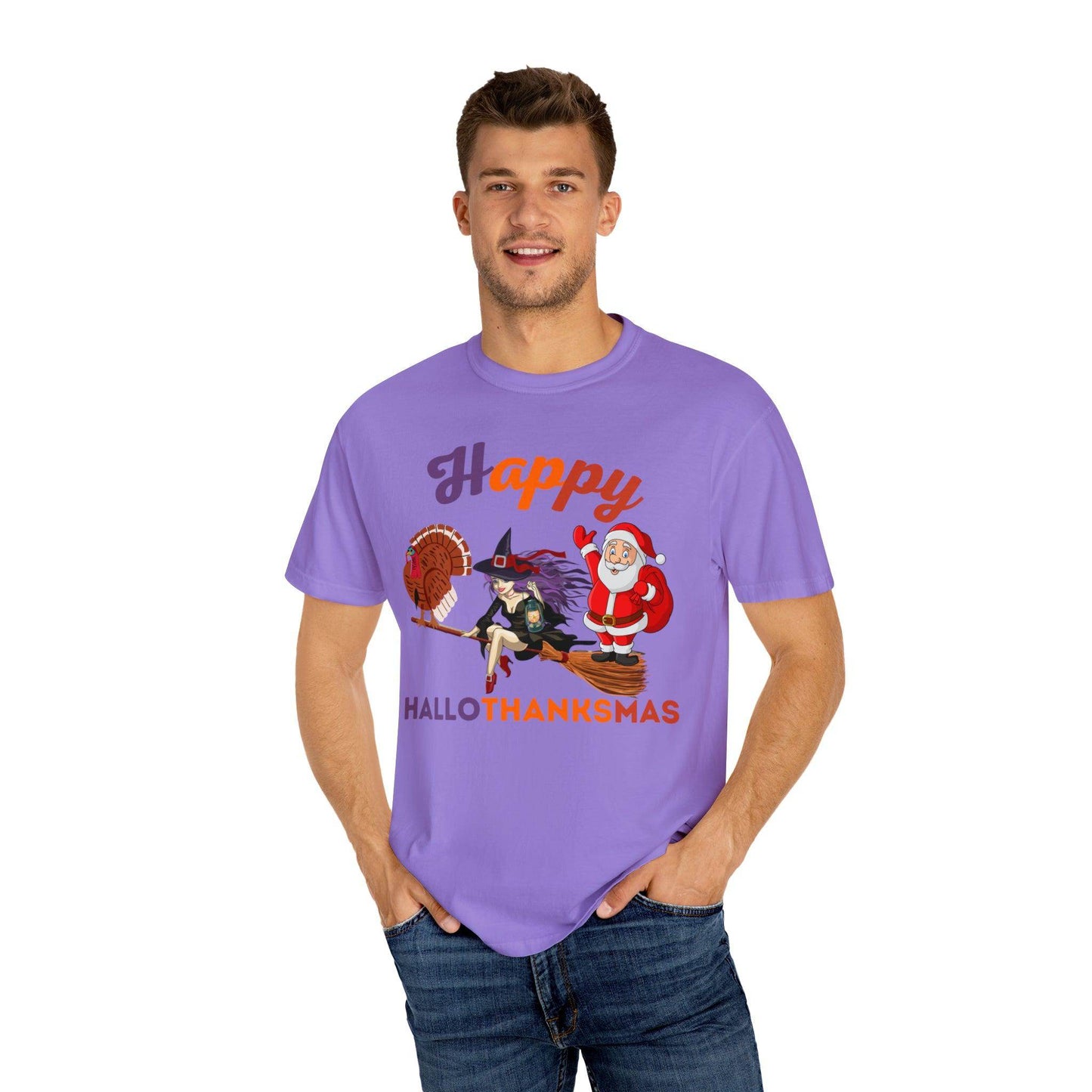 Happy HALLOTHANKSMAS Gift for Fall Halloween Thanksgiving Christmas Gift - Giftsmojo