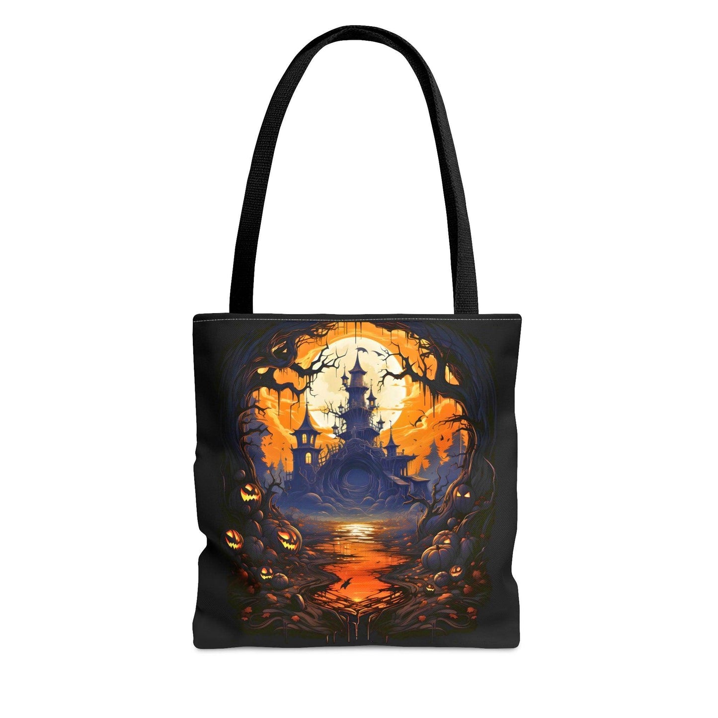Happy Halloween Bag Trick or Treat Bag Love Fall Pumpkin Tote Bag Cute Market Bag - Aesthetic Bag, Fall Tote Bag, Mom Bag Canvas Bag - Giftsmojo