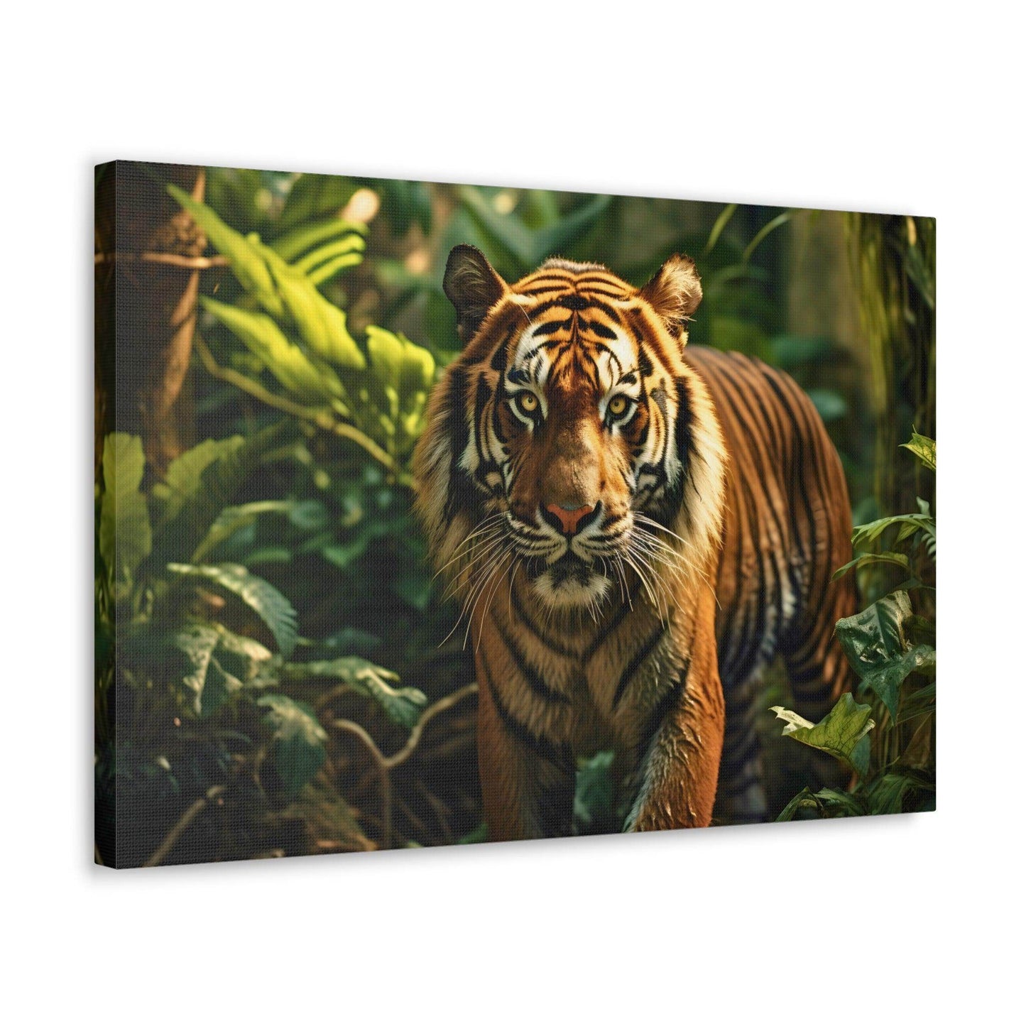 Tiger In Nature Art Canvas Gallery Wraps Tiger Print Large Canvas Art Animal Wall Art minimalist Wall Art Lover Gift - Giftsmojo