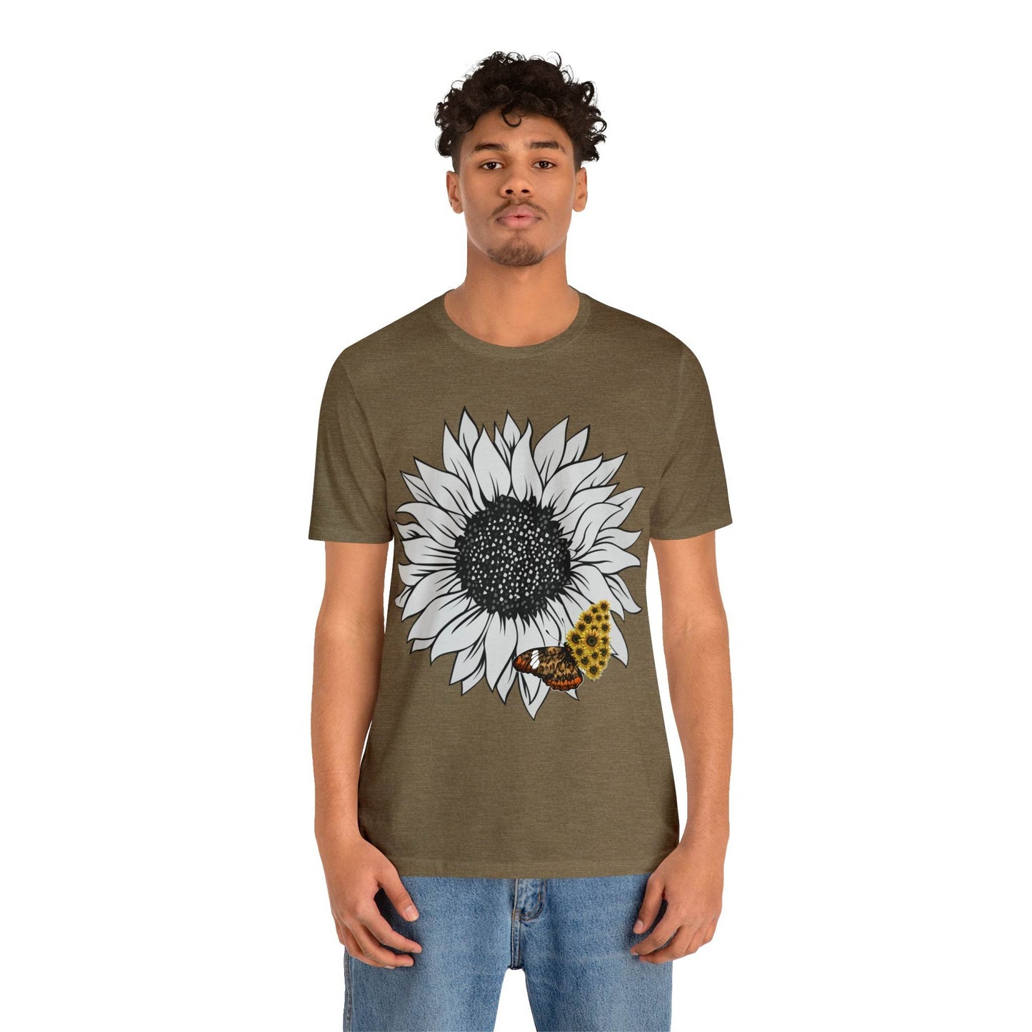 Flower Shirt, Sunflower Shirt, Floral Tee Shirt, Garden Shirt, Womens Fall Summer Shirt Sunshine Tee, Gift for Gardener, Nature love shirt - Giftsmojo