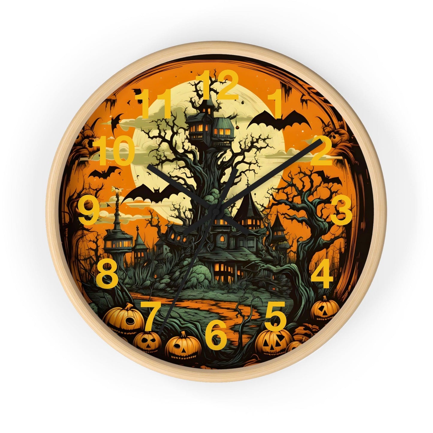 Halloween decor Halloween Ghost Wall Clock Halloween Wall Clocks Halloween Clock Fall Clock Halloween Decor