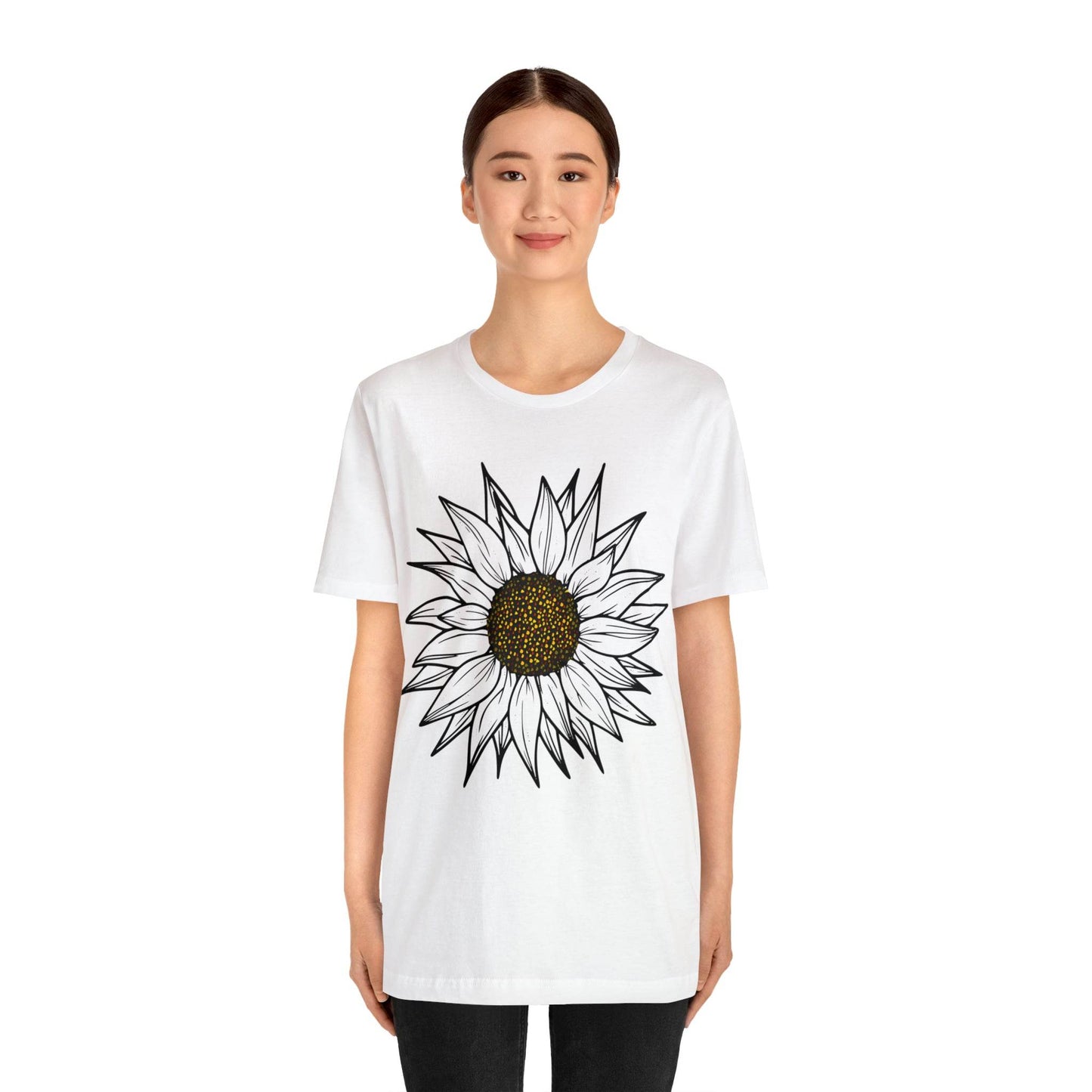 Sunflower Shirt, Floral Tee Shirt, Flower Shirt, Garden Shirt, Womens Fall Summer Shirt Sunshine Tee, Gift for Gardener, Nature love shirt - Giftsmojo