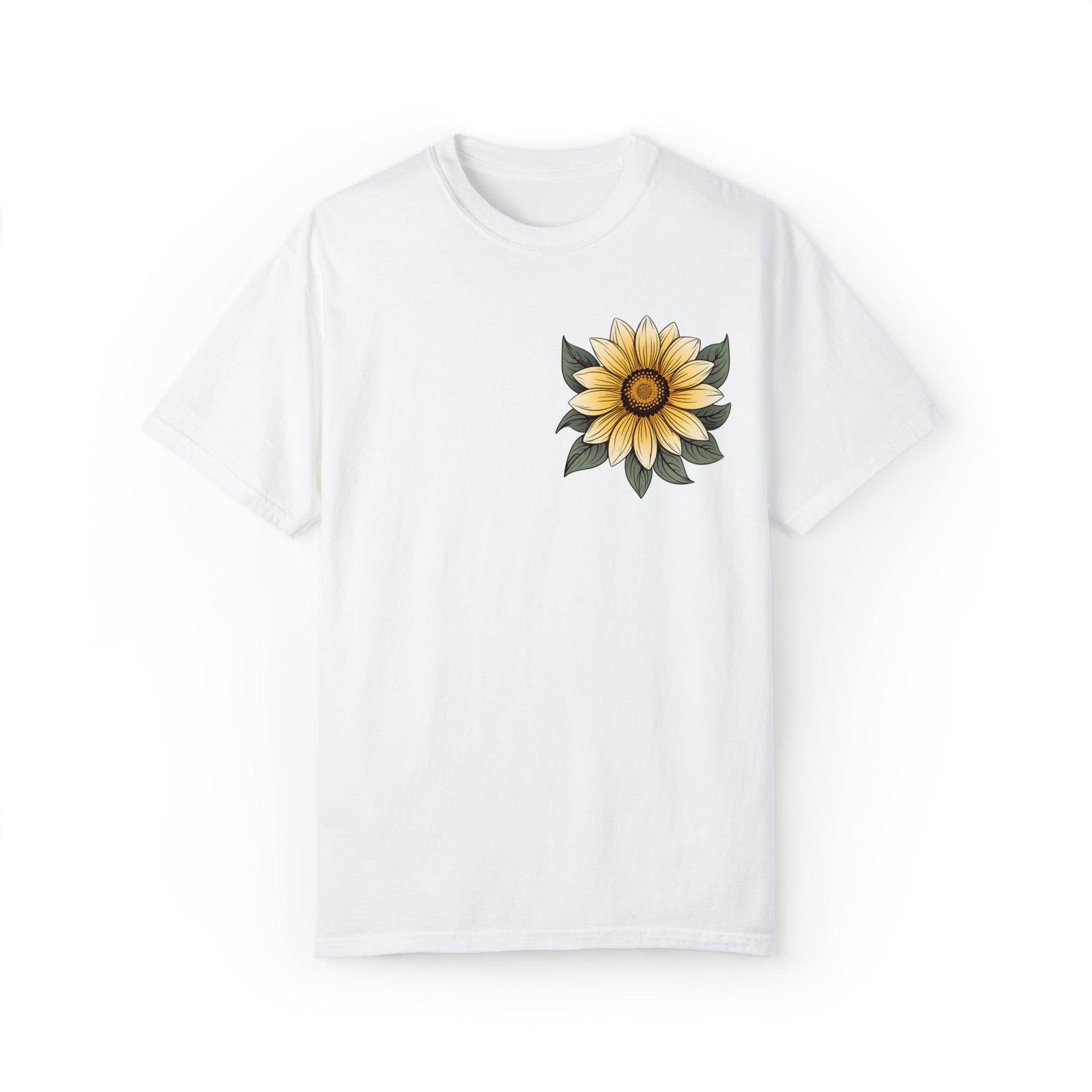Sunflower Shirt Women Flower Shirt Aesthetic, Floral Graphic Tee Floral Shirt Flower T-shirt, Wild Flower Shirt Gift For Her Wildflower T-shirt - Giftsmojo