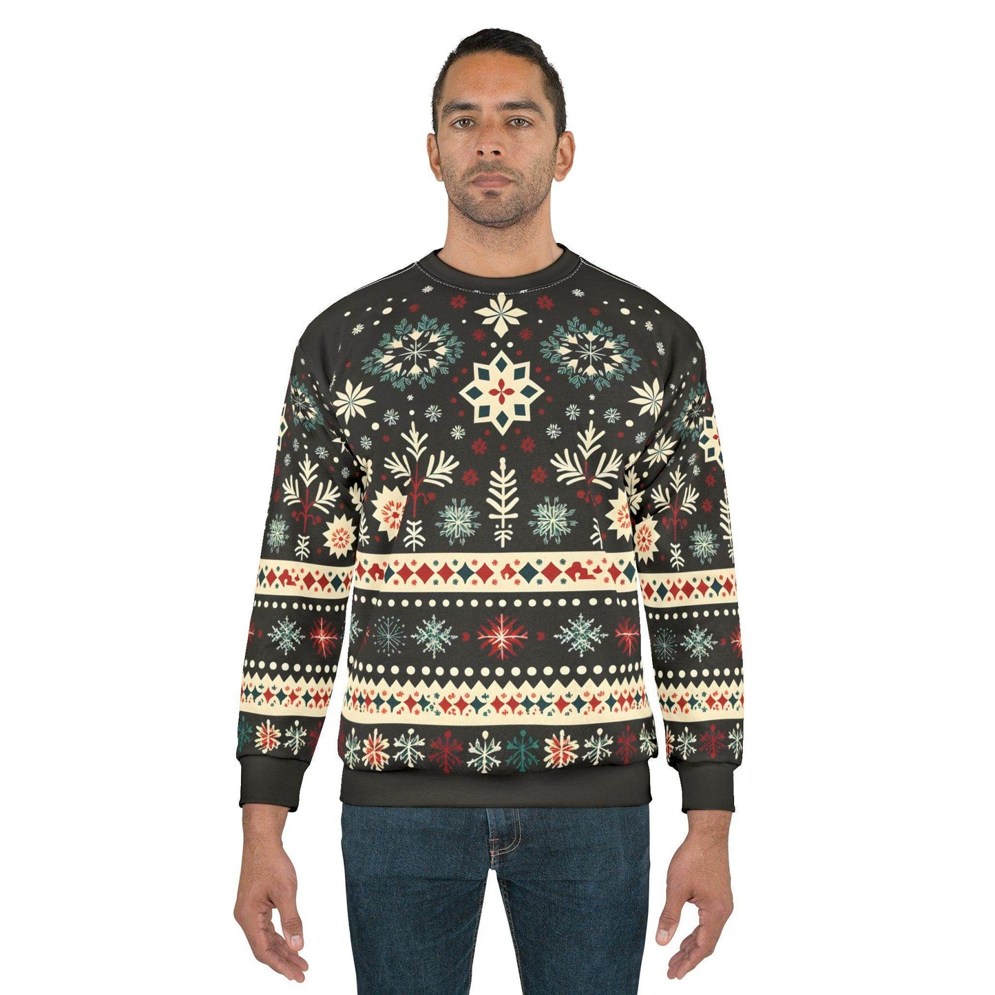 Ugly Christmas Sweater Green Christmas Sweatshirt Ugly Sweatshirt Full Ugly Christmas Shirt - Giftsmojo