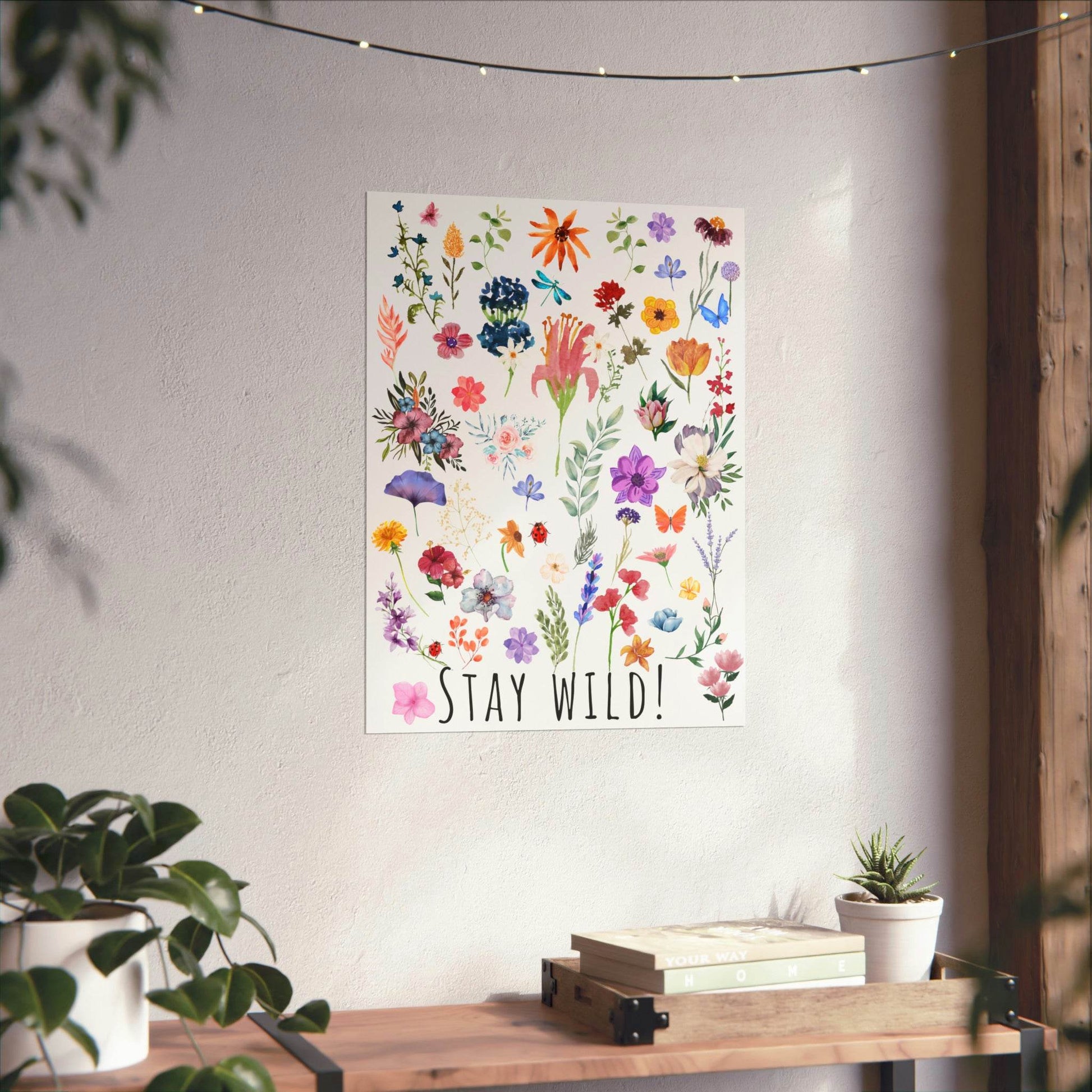 Wildflowers Watercolor Vertical Poster - Giftsmojo