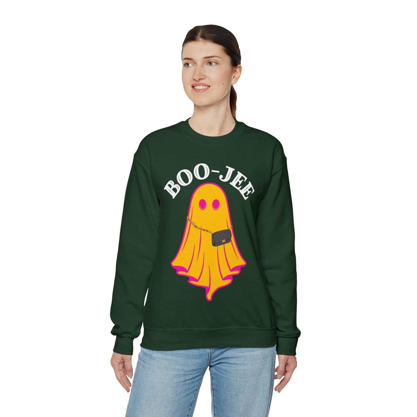 Boo-Jee Sweatshirt, Boo Halloween Sweatshirt, Spooky Ghost Sweatshirt, Boo Jee Shirt, Halloween Ghost Sweatshirt, Halloween Boo Shirt - Giftsmojo