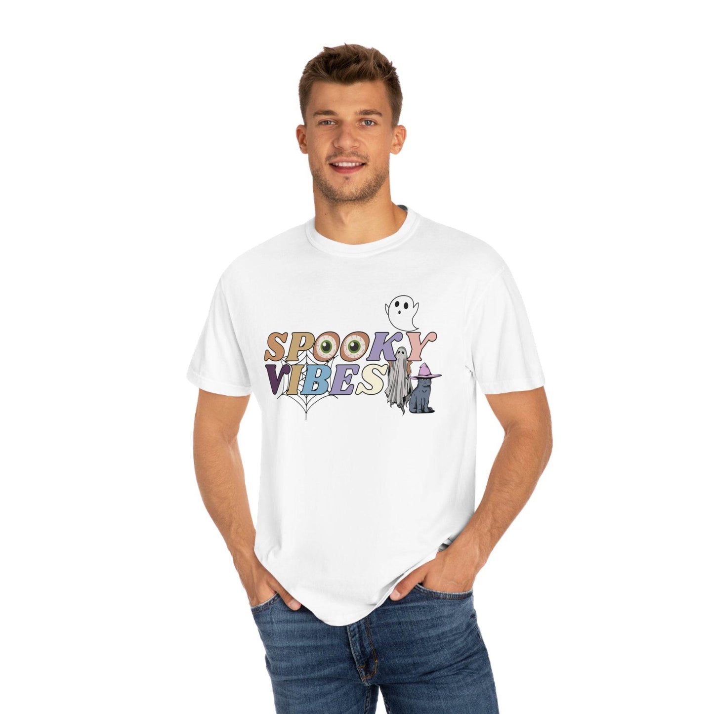 Retro Halloween Tshirt, Spooky Vibes Shirt, Vintage Shirt Halloween Shirt - Giftsmojo