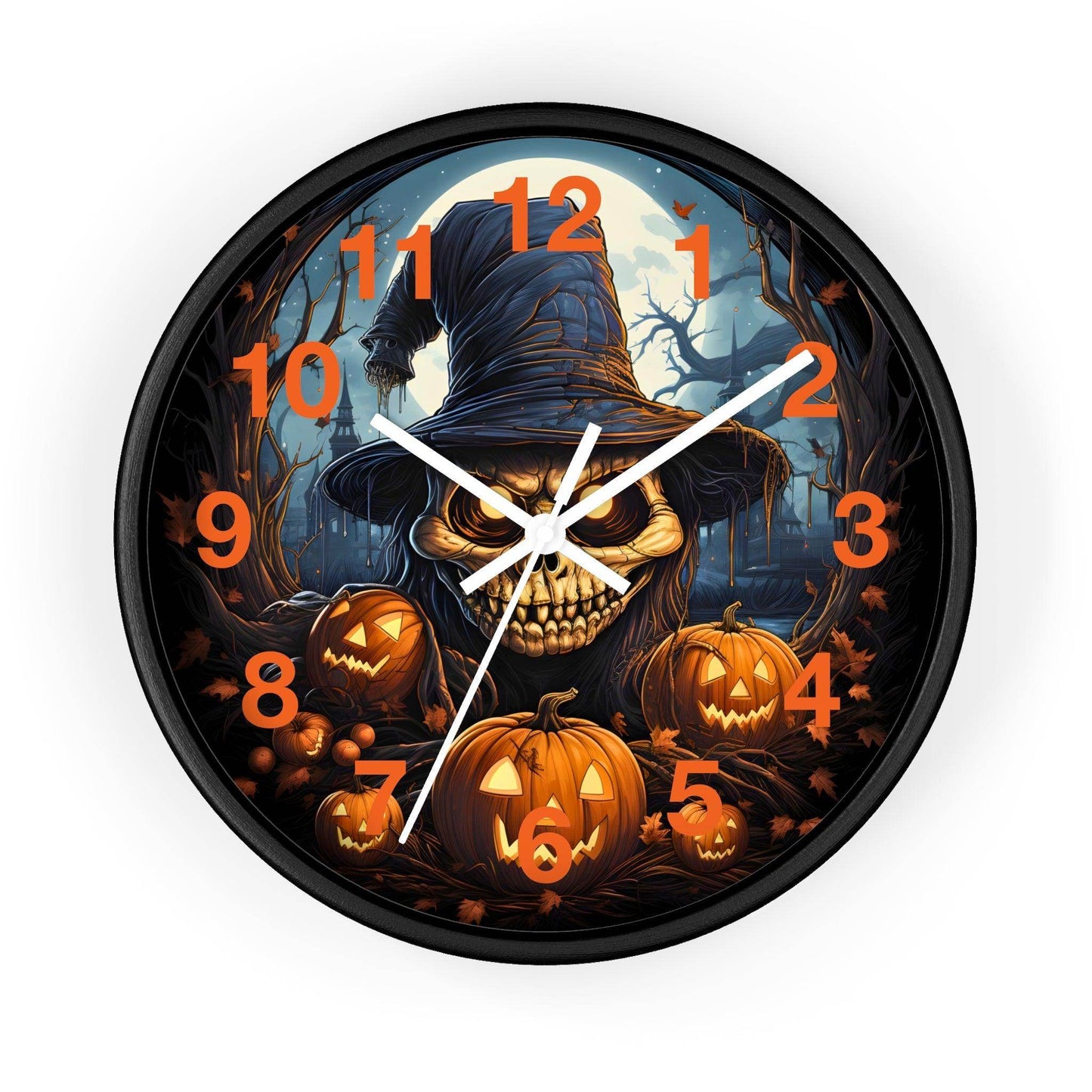 Halloween Ghost Wall Clock Home Decor Halloween Wall Clocks Halloween Clock Fall Clock Halloween Decor - Giftsmojo