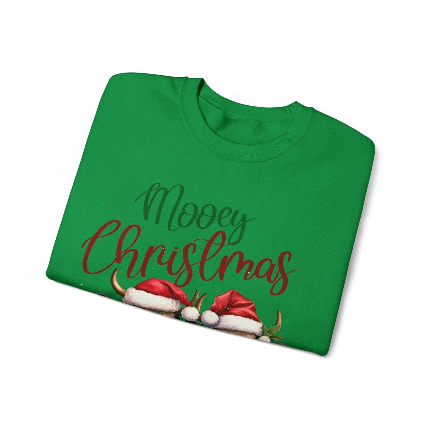 Farm Christmas Sweatshirt Christmas on The Farm Sweatshirt Mooey Christmas Sweatshirt - Giftsmojo