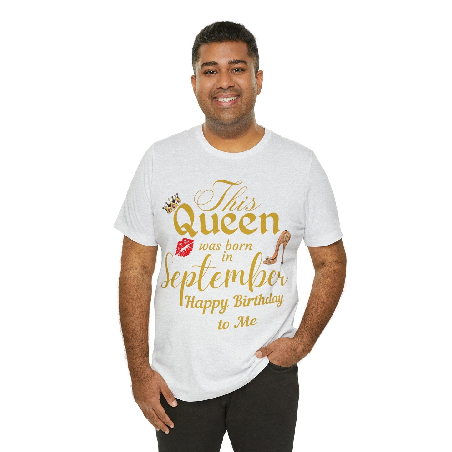 Birthday Queen Shirt, Gift for Birthday, This Queen was born in September Shirt, Funny Queen Shirt, Funny Birthday Shirt, Birthday Gift