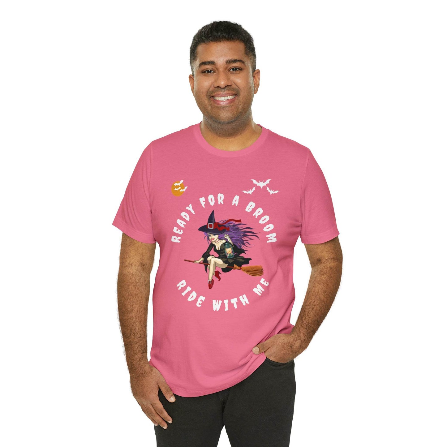 Ready for a Broom Ride with Me Halloween shirt, Witch shirt, Halloween tshirt, Halloween outfit, Work Halloween Costume - Giftsmojo