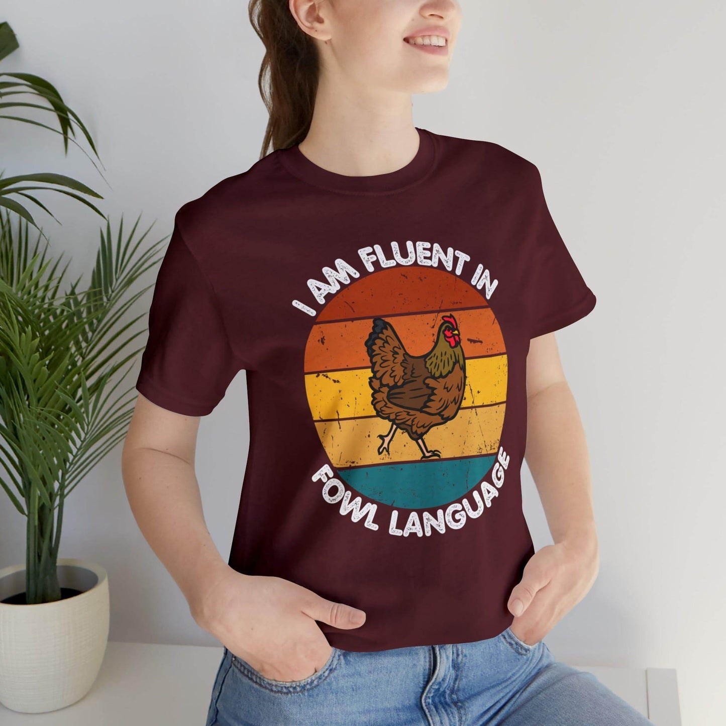 Fluent in Fowl Language shirt, Chicken Shirt Chicken Tee Chicken Owner Gift - Gift For Chicken Lover gift - Giftsmojo