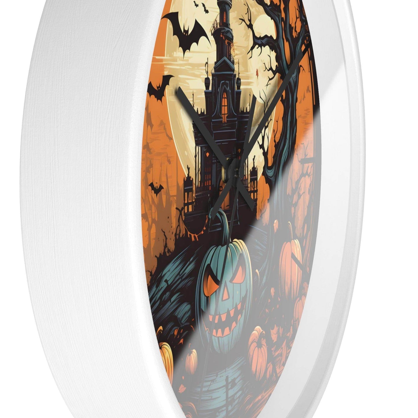 Halloween Ghost Wall Clock Halloween Wall Clocks Halloween Clock Fall Clock Halloween Decor - Giftsmojo