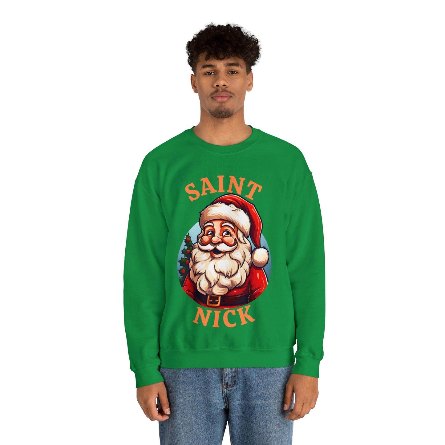 Saint Nick Shirt Christmas Santa Sweatshirt Santa Sweater Christmas Sweater Christmas Shirt Santa Claus Shirt - Giftsmojo