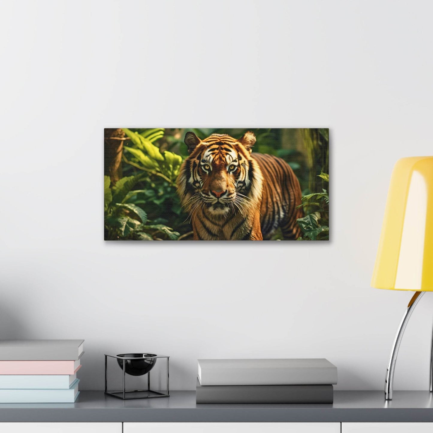 Tiger In Nature Art Canvas Gallery Wraps Tiger Print Large Canvas Art Animal Wall Art minimalist Wall Art Lover Gift - Giftsmojo