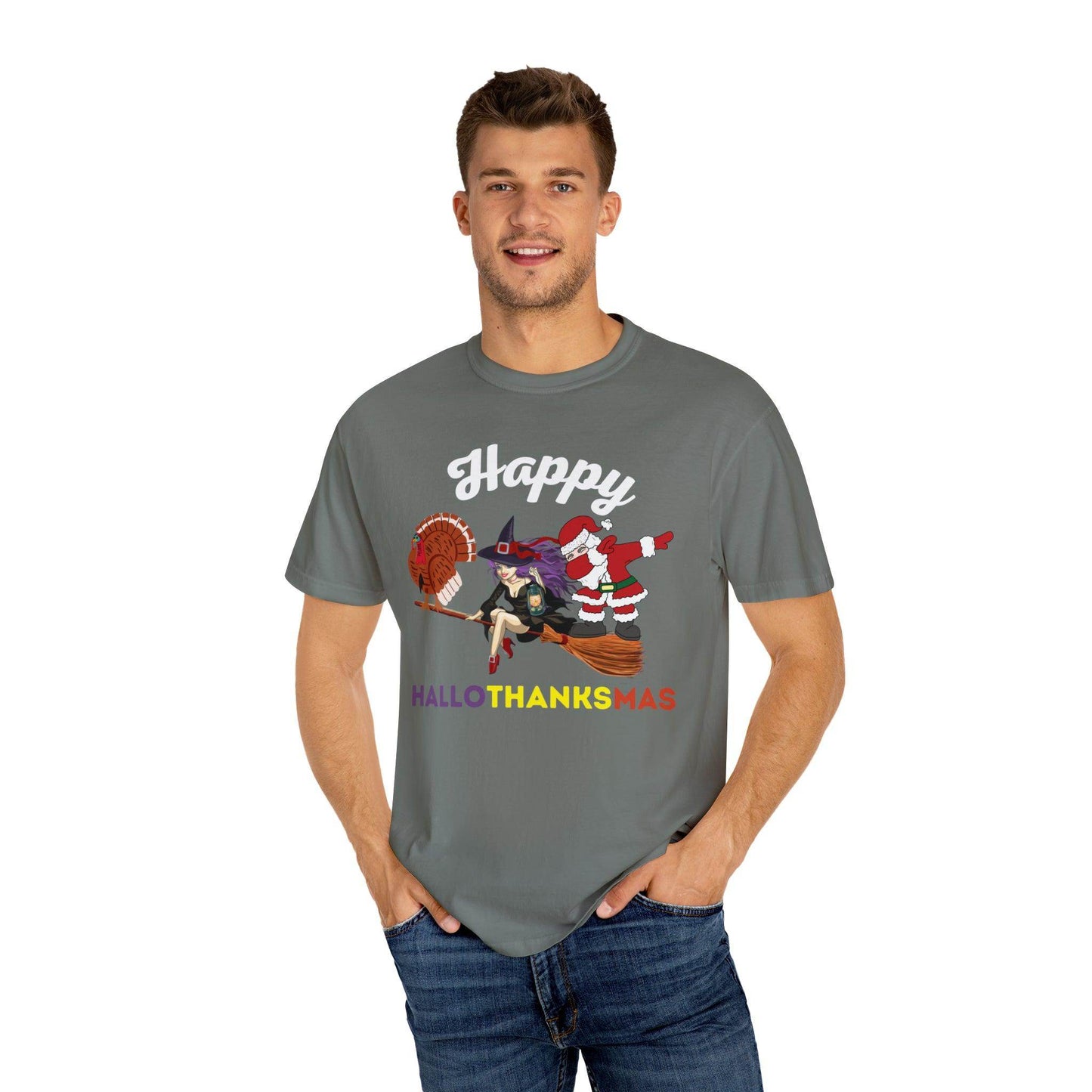 Happy HALLOTHANKSMAS Gift for Fall Halloween Thanksgiving Christmas Gift - Giftsmojo
