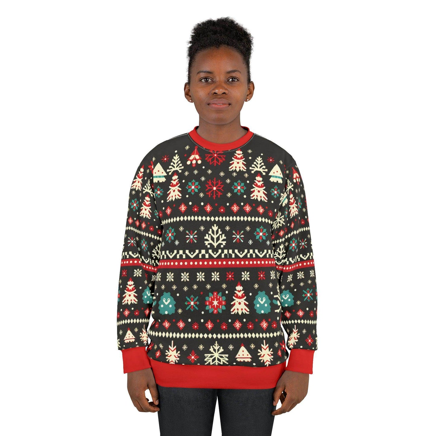 Ugly Christmas Sweater Green Christmas Sweatshirt Ugly Sweatshirt Full Ugly Christmas Shirt - Giftsmojo