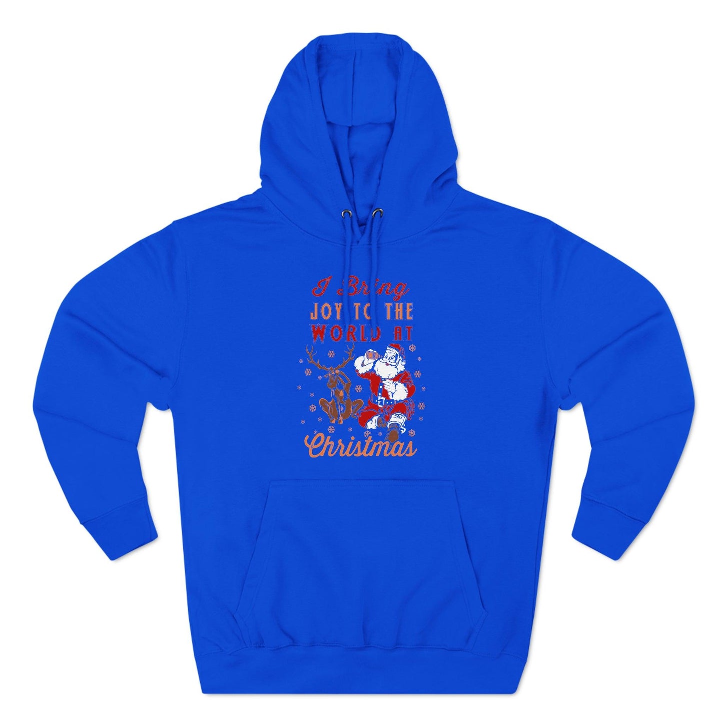 I bring Joy to the World at Christmas Unisex Premium Pullover Hoodie - Giftsmojo