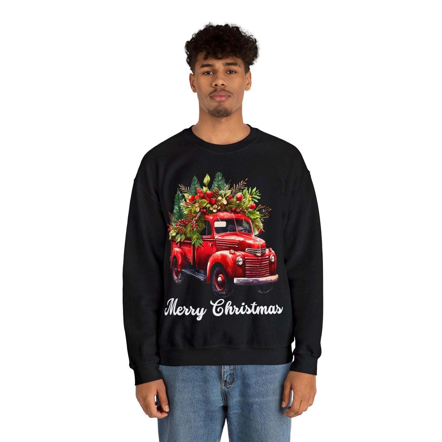 Christmas Tree Sweatshirt Christmas Truck Sweatshirt Christmas Sweater Tree Truck Shirt Christmas Sweatshirt Tree Sweat Pine Tree Pullover - Giftsmojo