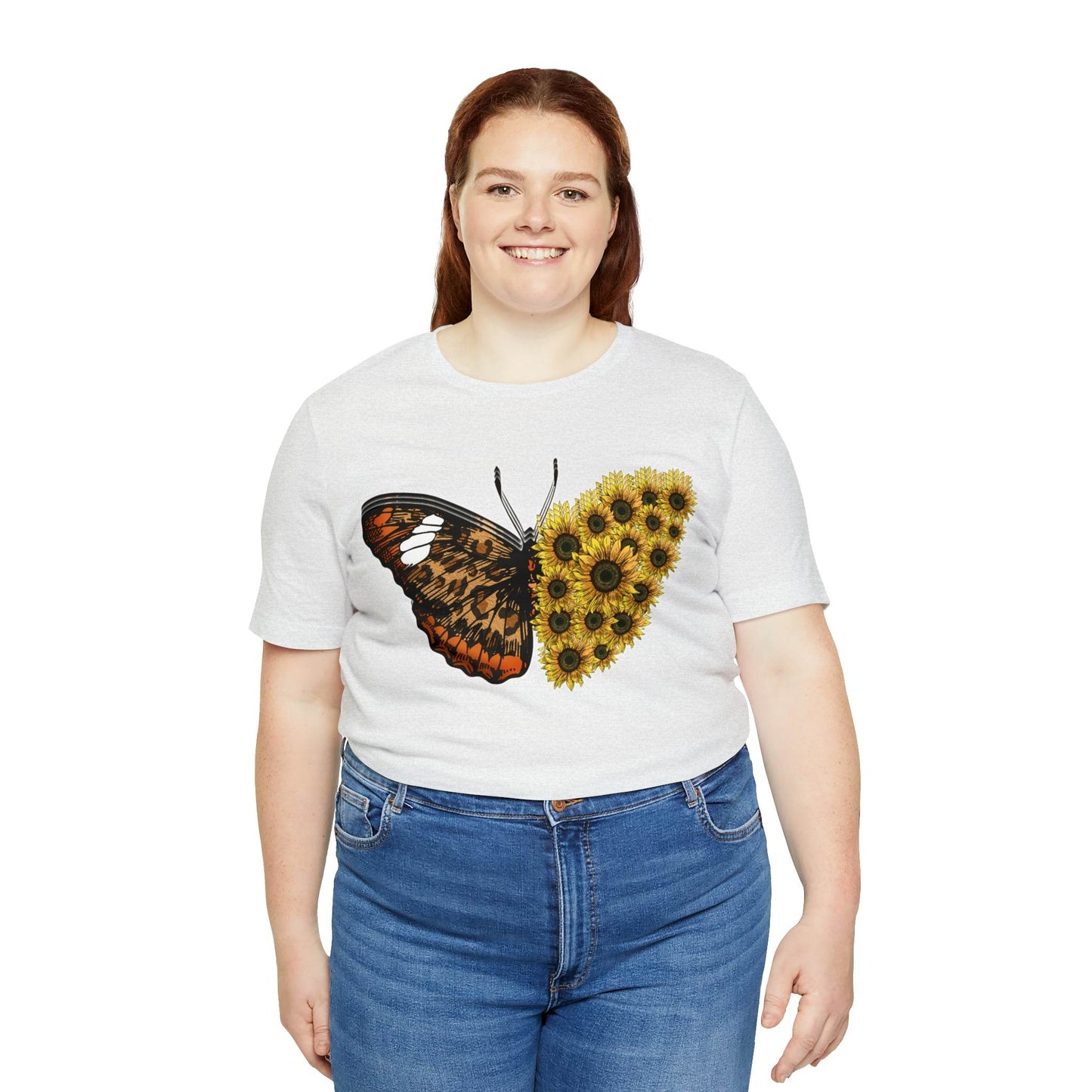 Butterfly Shirt, Sunflower Shirt, Insect Shirt Nature love T shirtFloral Tee Shirt, Flower Shirt, Garden Shirt, Womens Fall Summer shirt - Giftsmojo