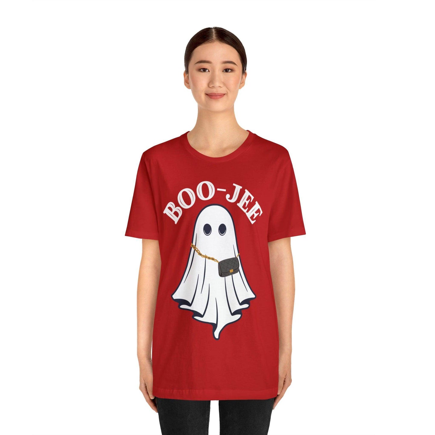 Cute Boo-Jee Ghost Halloween Shirt Vintage Ghost Halloween Costume Scary Halloween Tshirt, Vintage Shirt Boujee Halloween Tee - Giftsmojo