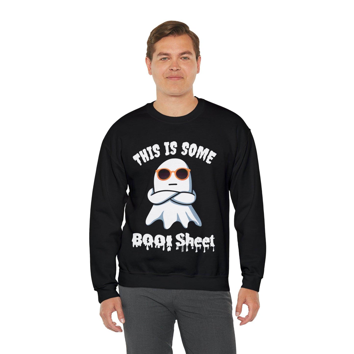 This Is Some Boo Sheet Ghost Sweatshirt Cute Ghost Sweatshirt Boo Ghost Sweatshirt Gift Shirt Funny Halloween Shirt Spooky Season Shirt - Giftsmojo