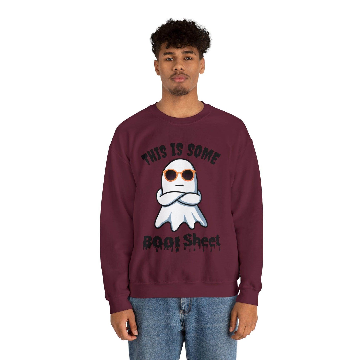 This Is Some Boo Sheet Funny HalloweenSweatshirt Funny Halloween Costume Spooky Season Tee Boo Ghost Sweatshirt Gift for Birthday Christmas - Giftsmojo