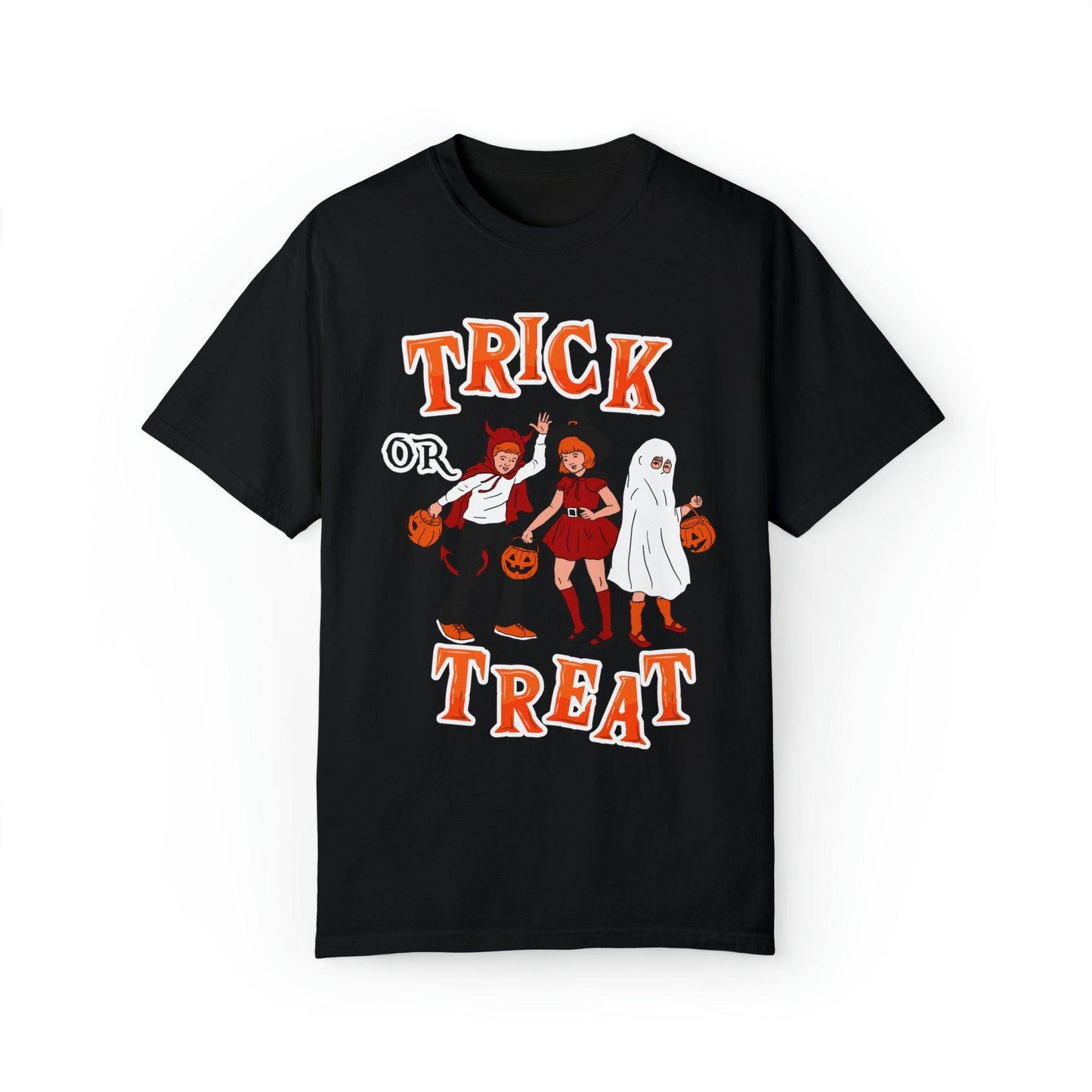 Halloween Party Shirt Retro Halloween Tshirt, Trick or Treat Shirt Vintage Shirt Halloween Shirt Cute Spooky Shirt, Halloween Gift Halloween T-shirt - Giftsmojo