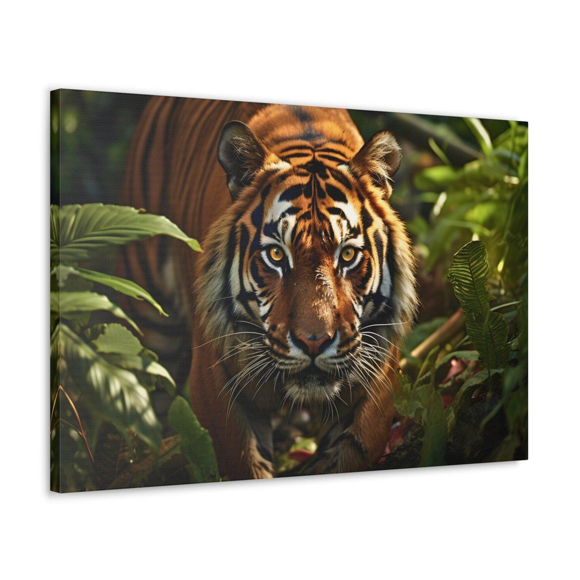 Tiger In Nature Art Canvas Gallery Wraps Tiger Print Large Canvas Art Animal Wall Art minimalist Wall Art Lover Gift - Giftsmojo