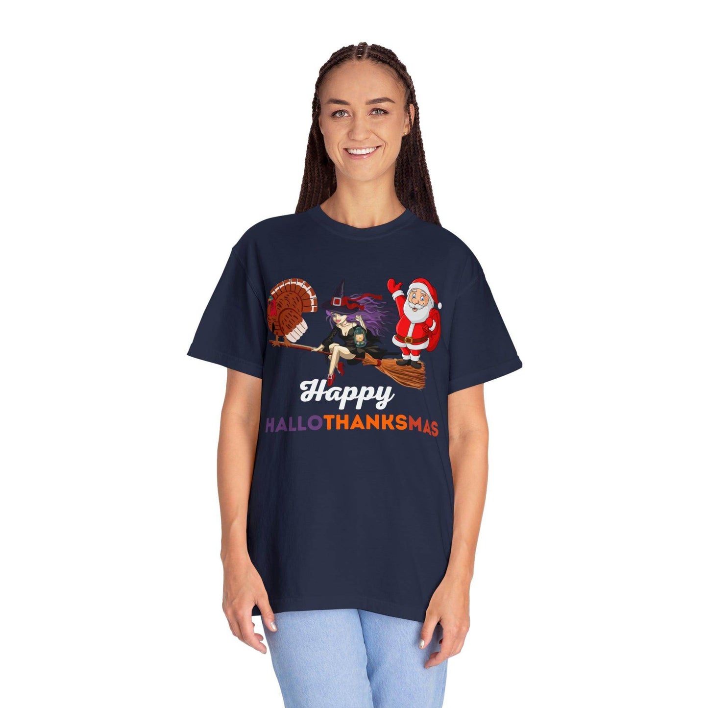 Happy HALLOTHANKSMAS Gift for Fall Halloween Thanksgiving Christmas Gift - Giftsmojo