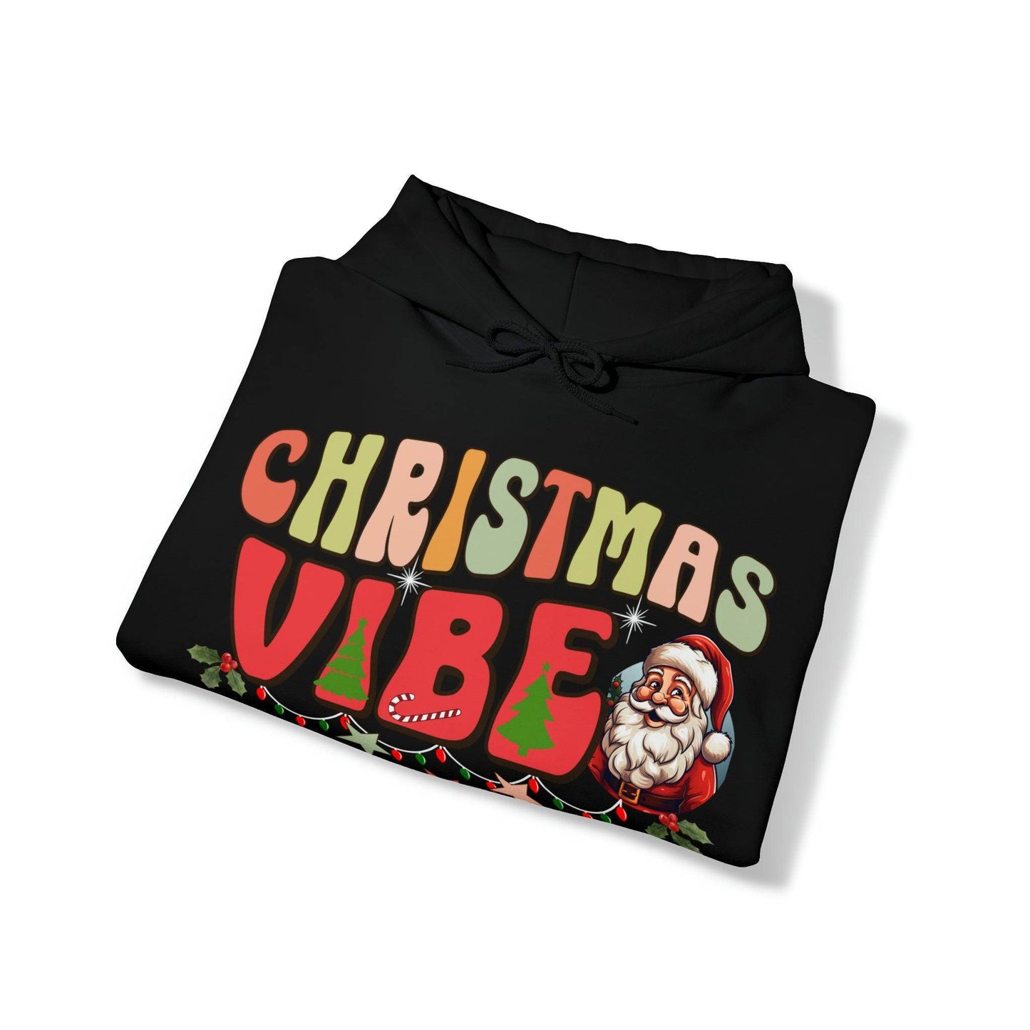 Cute Christmas Vibes Hooded Sweatshirt Funny Christmas Shirt - Giftsmojo