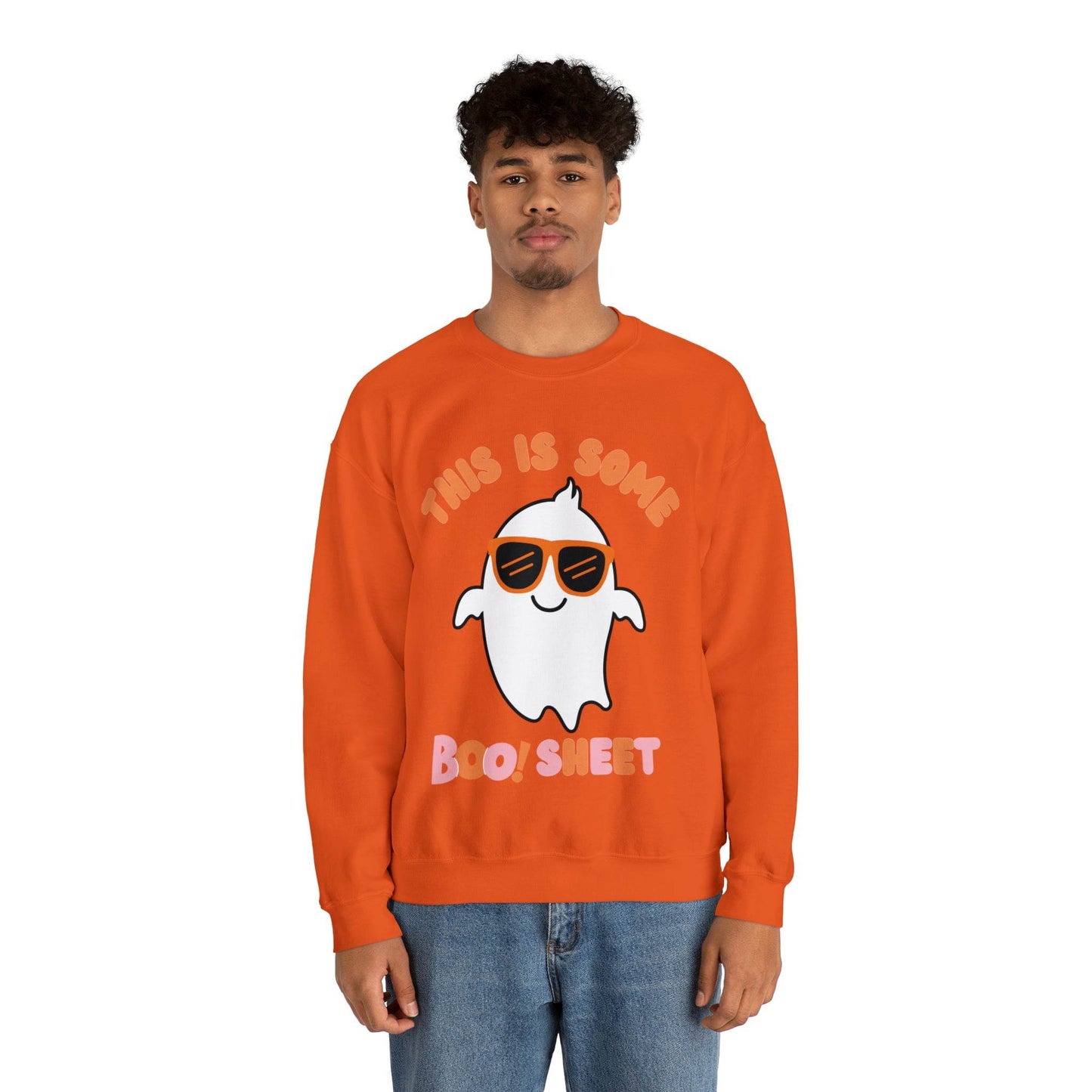 This Is Some Boo Sheet Ghost Sweatshirt Cute Ghost Sweatshirt Boo Ghost Sweatshirt Gift Shirt Funny Halloween Shirt Spooky Season Shirt - Giftsmojo