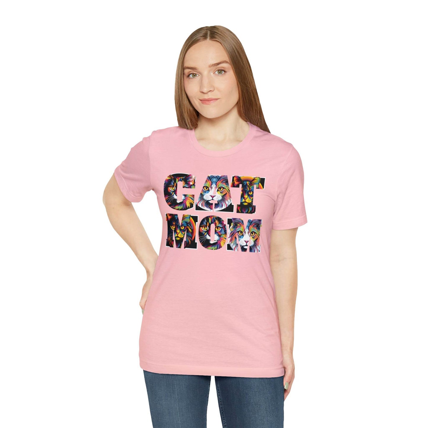 Vintage Cat Shirt Cat Mom Tshirt Animal Lover Gift Cat T Shirt Retro Cat Mom Gift Cat Lover Gift - Cat Lover Shirt Trendy Shirt for Cat Mom - Giftsmojo