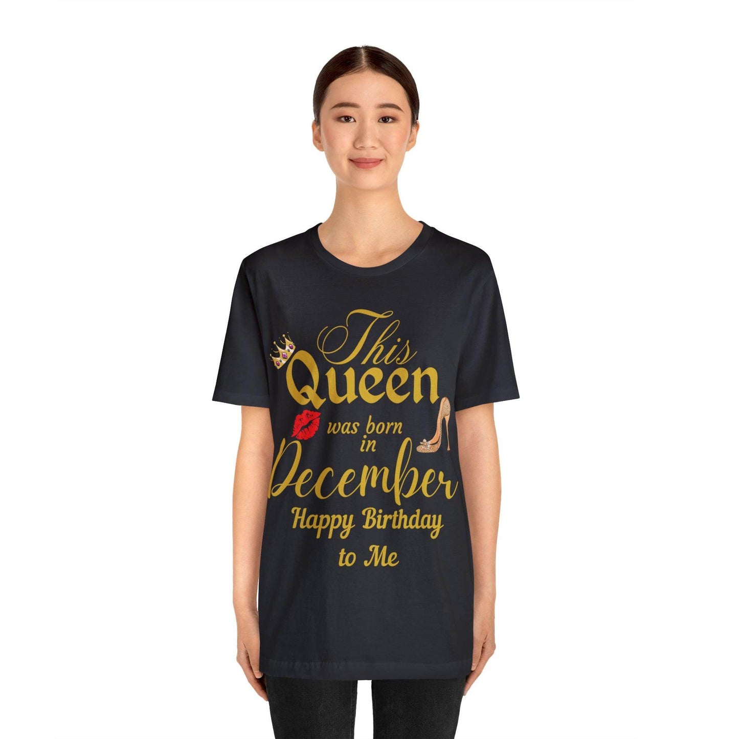 Birthday Queen Shirt, Gift for Birthday, This Queen was born in December Shirt, Funny Queen Shirt, Funny Birthday Shirt, Birthday Gift - Giftsmojo