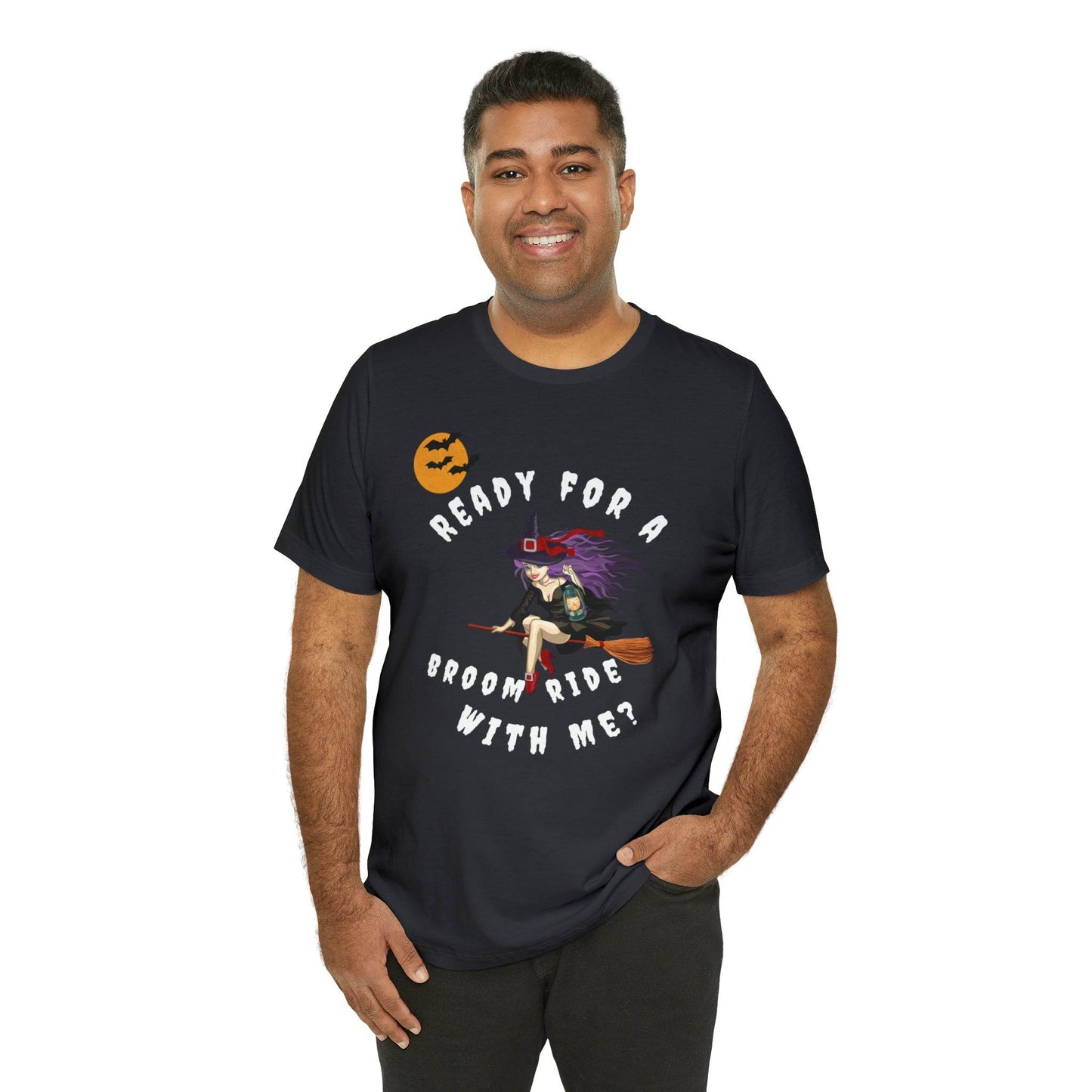 Ready for a Broom Ride with Me Halloween shirt, Witch shirt, Halloween tshirt, Halloween outfit, Work Halloween Costume - Giftsmojo