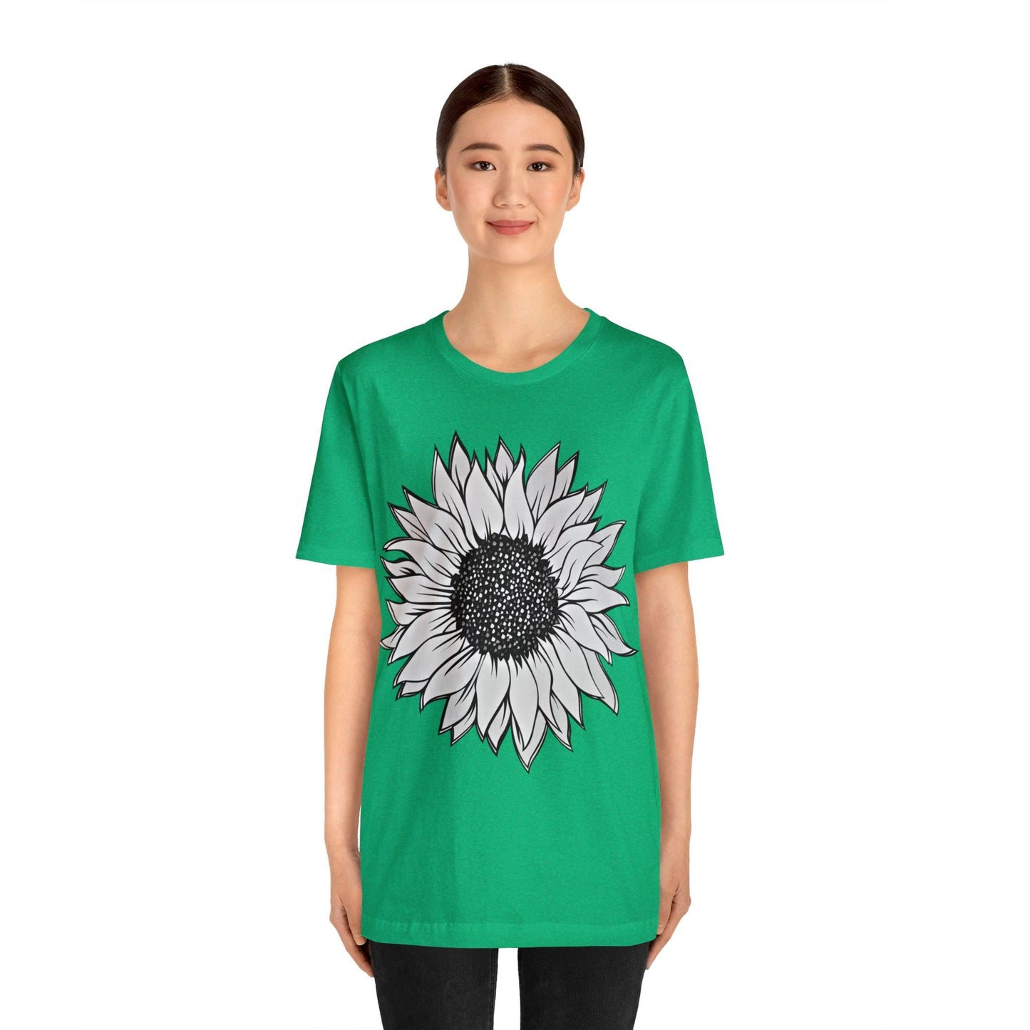 Sunflower Shirt, Floral Tee Shirt, Flower Shirt, Garden Shirt, Womens Fall Summer Shirt Sunshine Tee, Gift for Gardener, Nature love