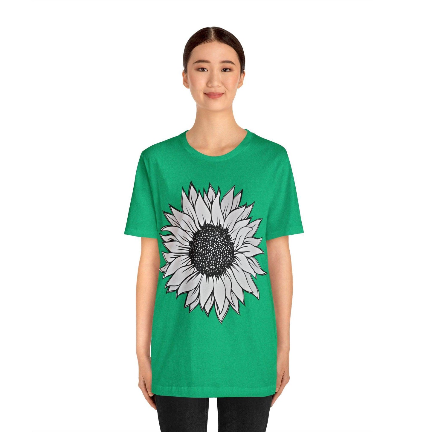 Sunflower Shirt, Floral Tee Shirt, Flower Shirt, Garden Shirt, Womens Fall Summer Shirt Sunshine Tee, Gift for Gardener, Nature love - Giftsmojo