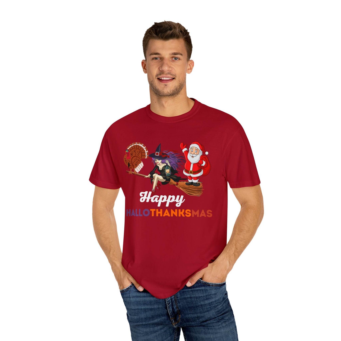 Happy HALLOTHANKSMAS Gift for Fall Halloween Thanksgiving Christmas Gift - Giftsmojo